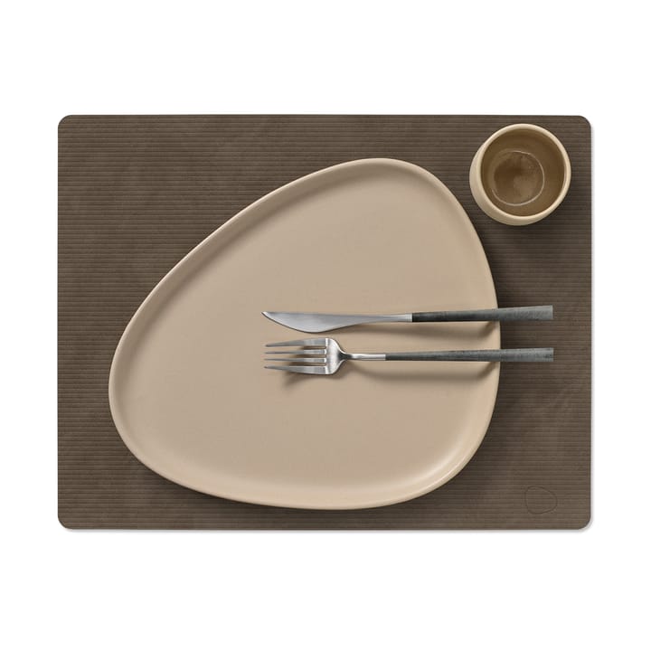Corduroy Tischset square L, Caviar LIND DNA