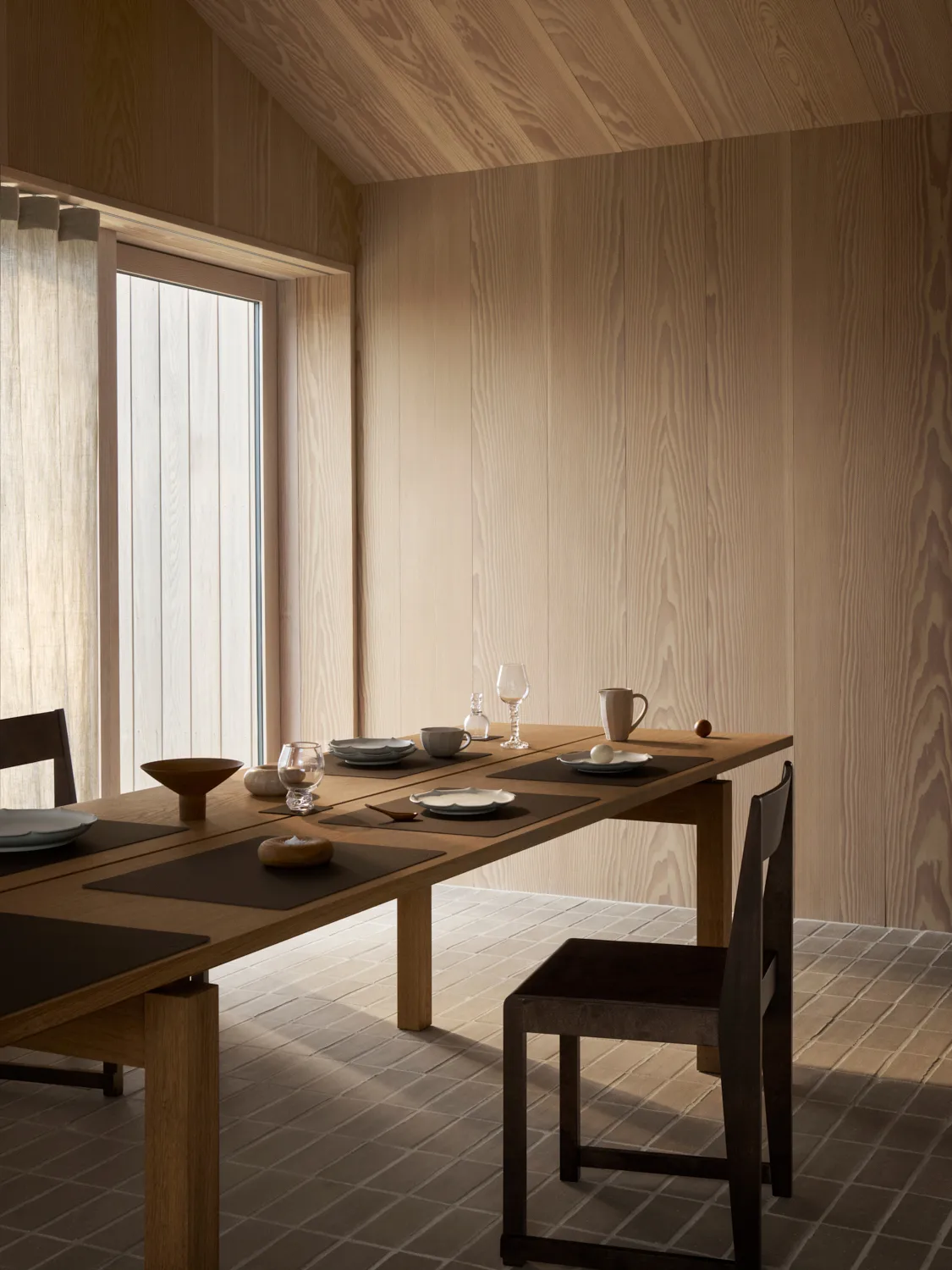 Corduroy Tischset square L, Hazel LIND DNA