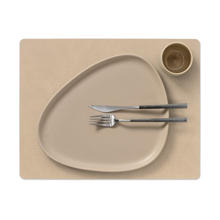 Corduroy Tischset square L, Sand LIND DNA