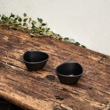 Curve Stoneware Schale 2er Pack - Schwarz - LIND DNA