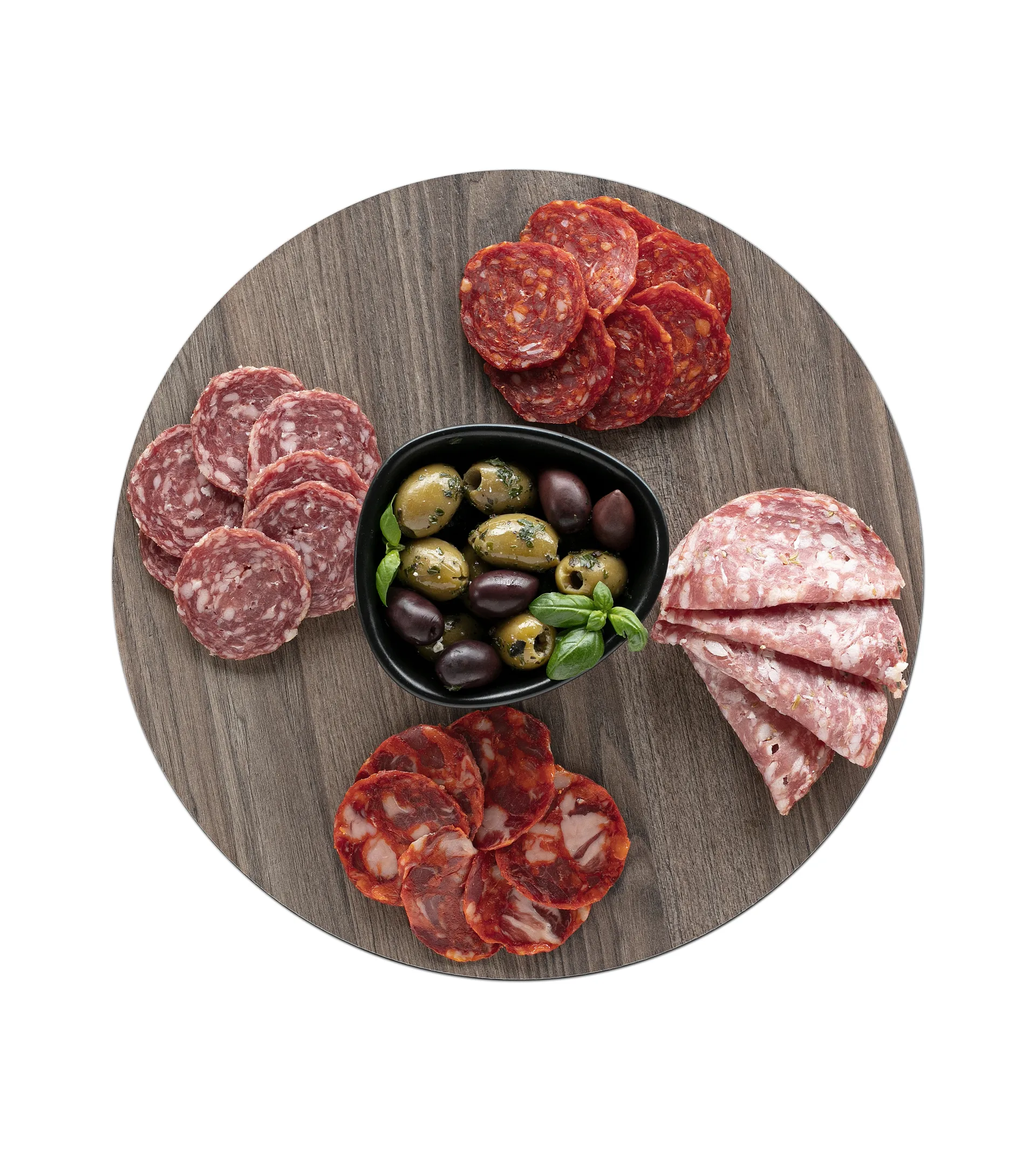 Cut & Serve rundes Schneidebrett M, Walnuss LIND DNA