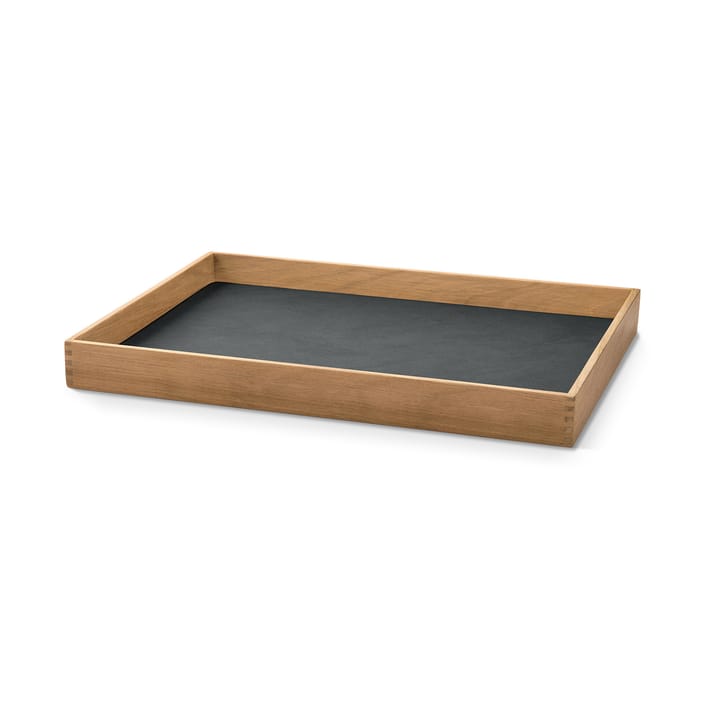 Even Teak-Tablett square M - Nupo anthracite - LIND DNA