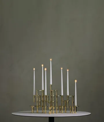 Lind Curve kombinerbarer Kerzenhalter 24K vergoldet - Double - LIND DNA