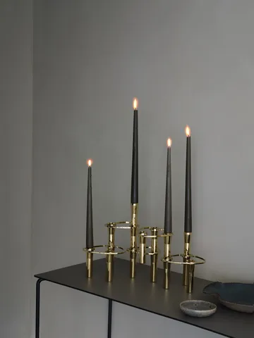 Lind Curve kombinerbarer Kerzenhalter 24K vergoldet - Triple - LIND DNA