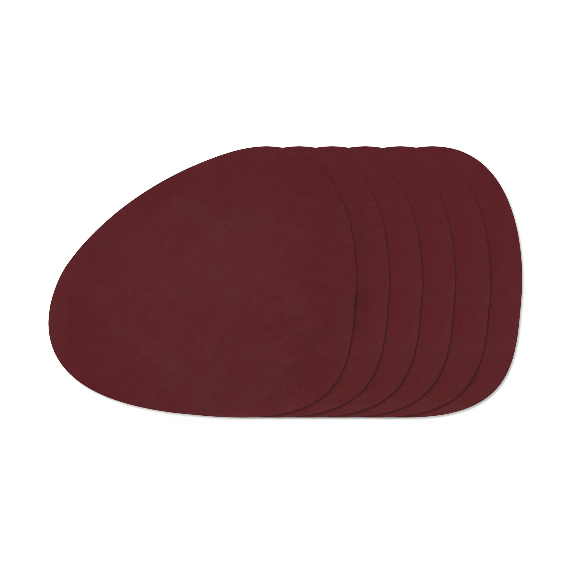 Nupo Curve Tischset, Burgunderrot, 6er-Pack LIND DNA