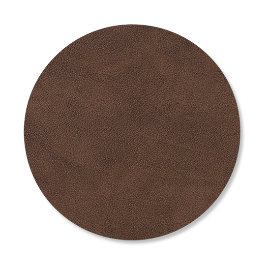 LIND DNA Nupo Glasuntersetzer circle Dunkelbraun