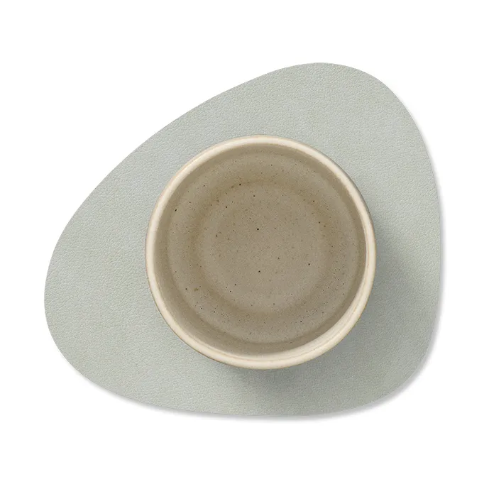 Nupo Glasuntersetzer curve, Metallic (stengrau) LIND DNA