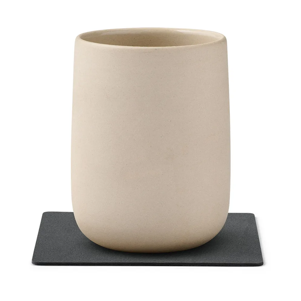 Nupo Glasuntersetzer doppelseitig square 1 St., Anthracitgrau-hellgrau LIND DNA