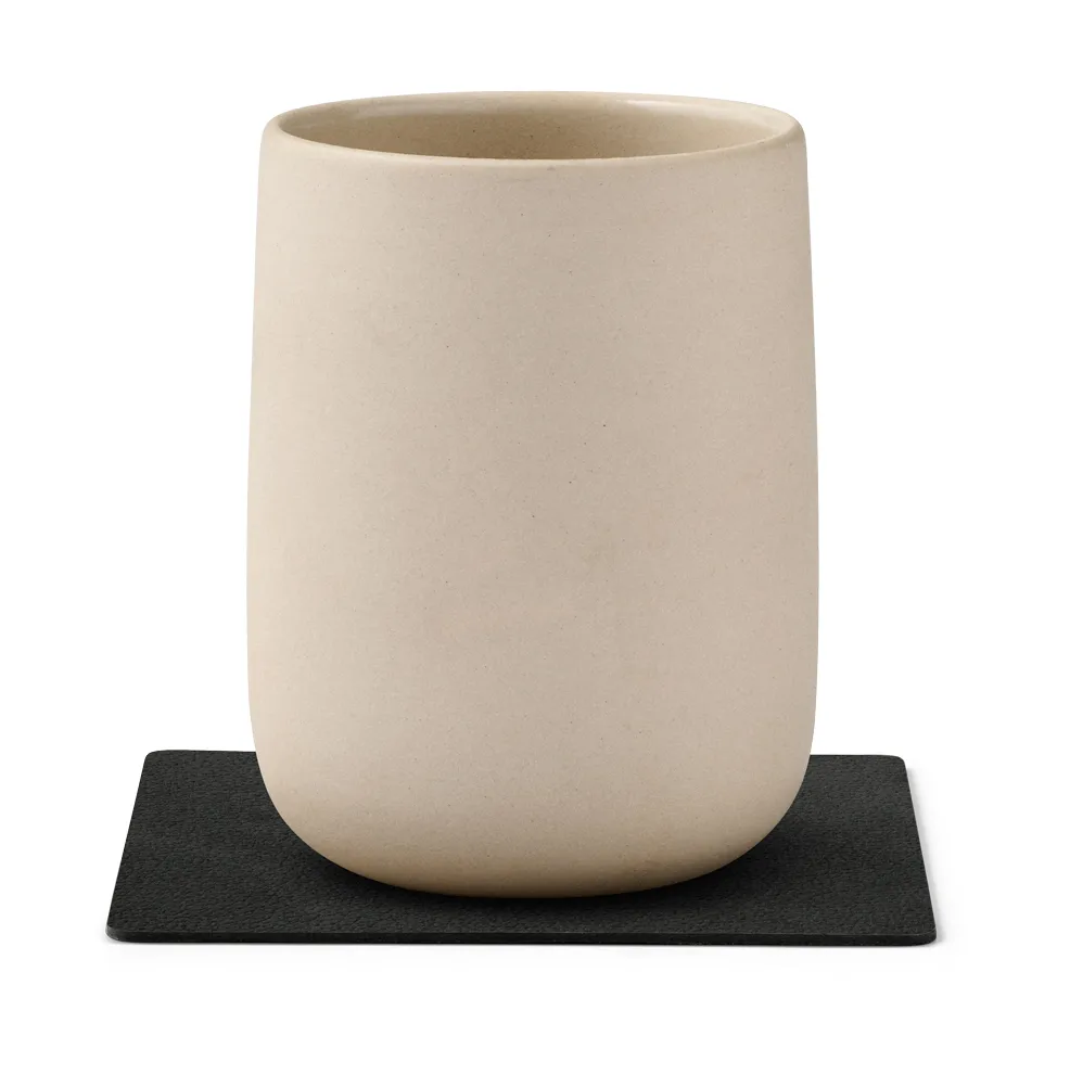 Nupo Glasuntersetzer square, Black ink LIND DNA