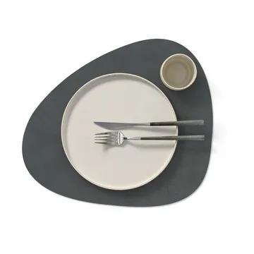 Nupo Tischset curve L - Anthrazitgrau, 44x37 cm - LIND DNA