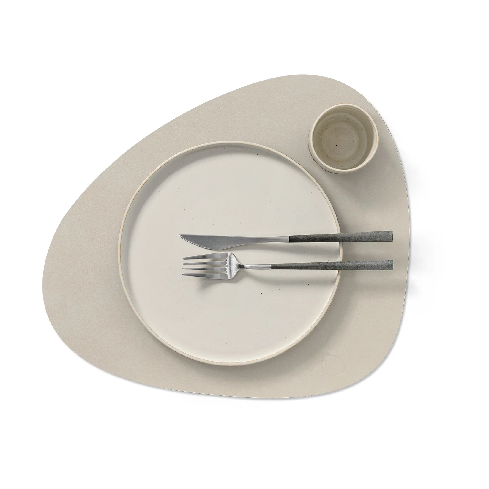 Nupo Tischset curve L, Oyster white LIND DNA