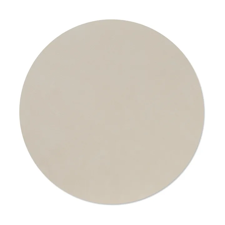 Nupo Tischset - Oyster white, circle, L, Ø38 cm - LIND DNA