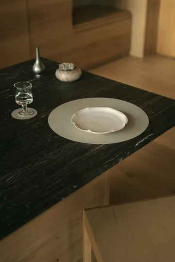 Nupo Tischset - Oyster white, circle, L - LIND DNA