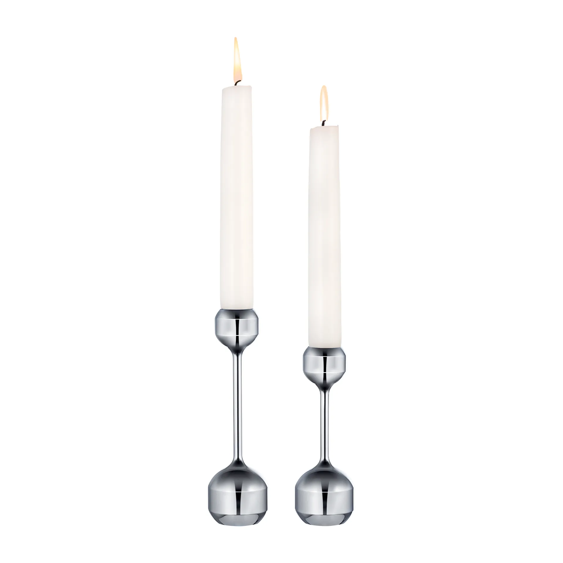 Silhouette Kerzenhalter 2 Teile, Chrome LIND DNA