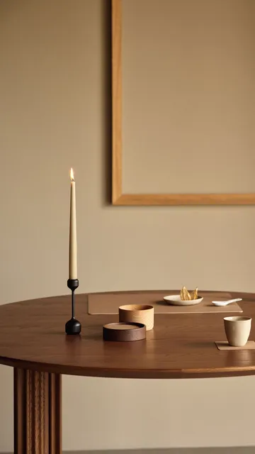 Wood Box Aufbewahrung für Glasuntersetzer - Smoked-oak, circle, S - LIND DNA