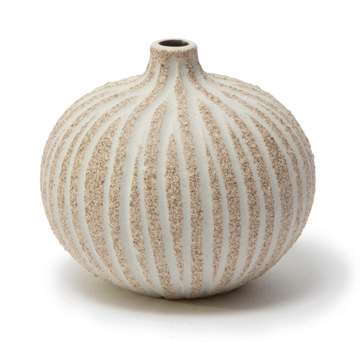 Bari Vase - Stonestripe brown medium rough, S - Lindform