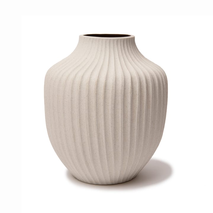 Kyoto Vase - Sand white light deep line - Lindform