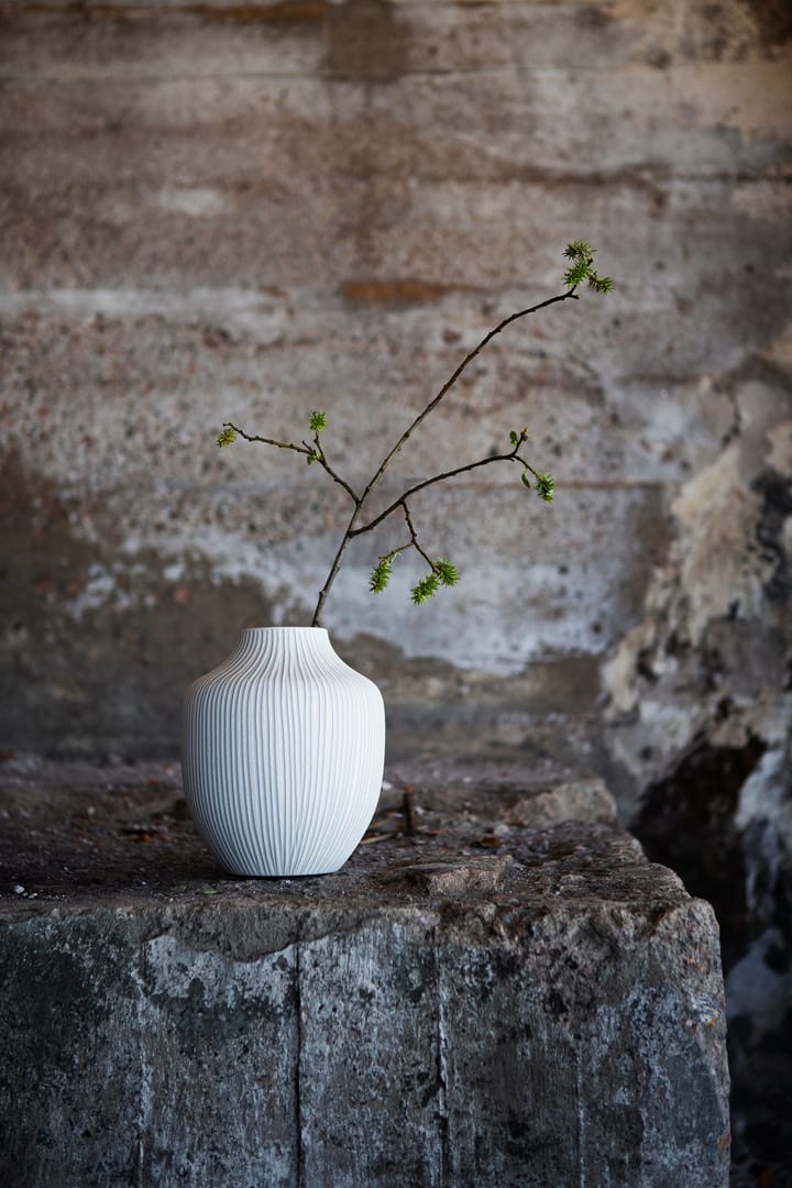 Kyoto Vase - Sand white stone stripe - Lindform