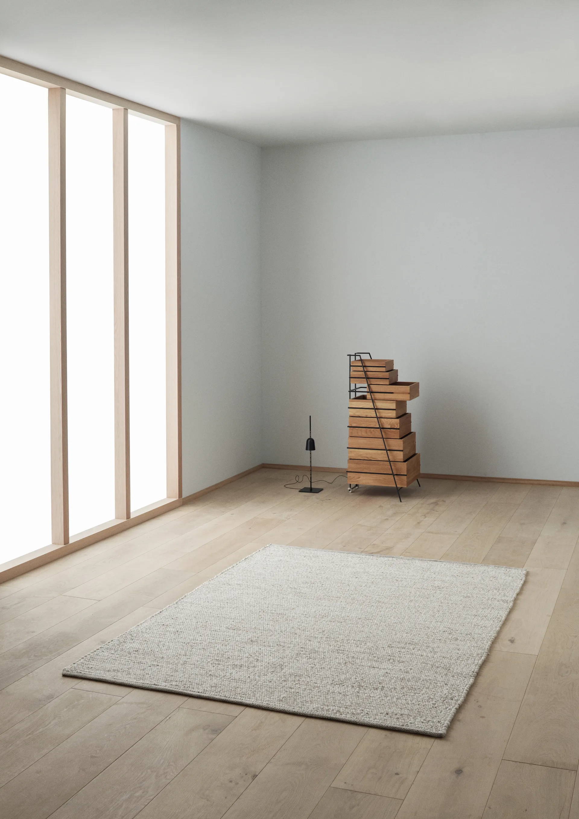 Agner Wollteppich, Beige, 250 x 350cm Linie Design