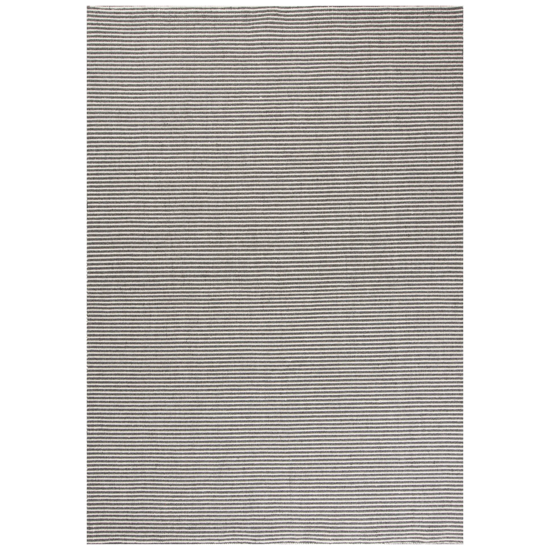 Ajo Baumwollteppich 140 x 200cm, Grey Linie Design
