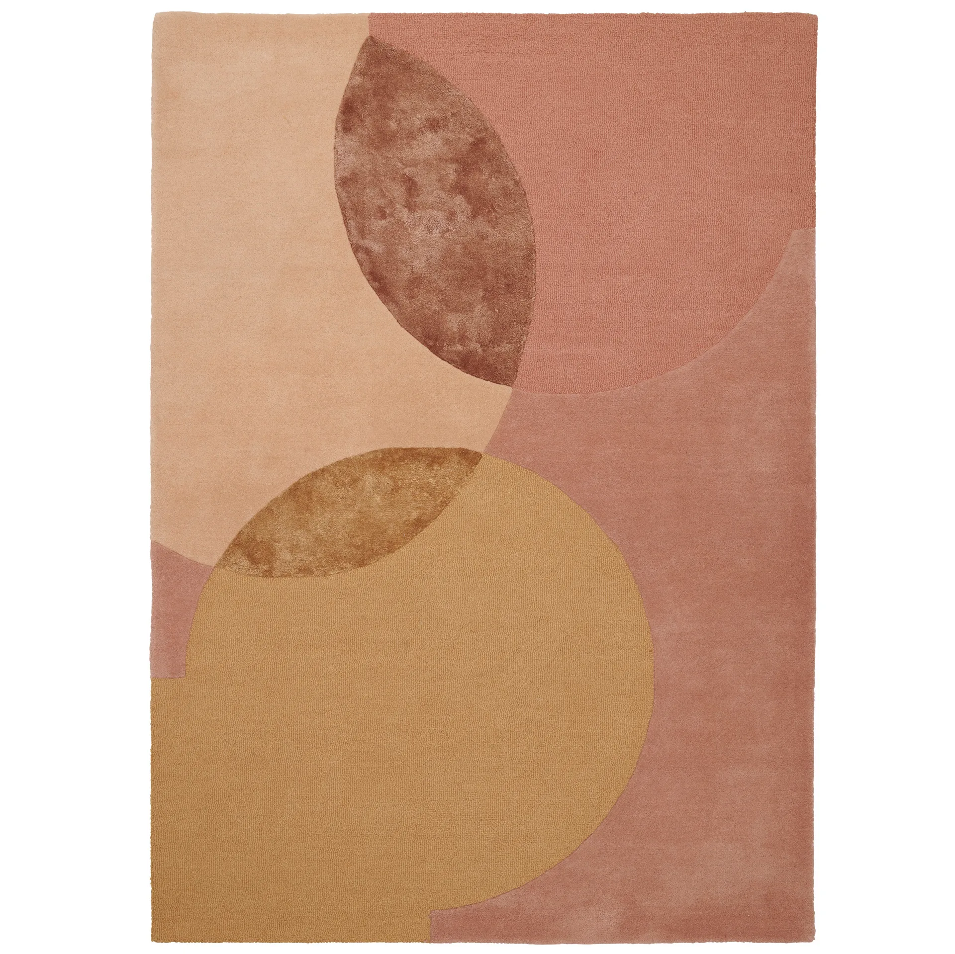 Caldera Teppich 140 x 200cm, Mustard Linie Design