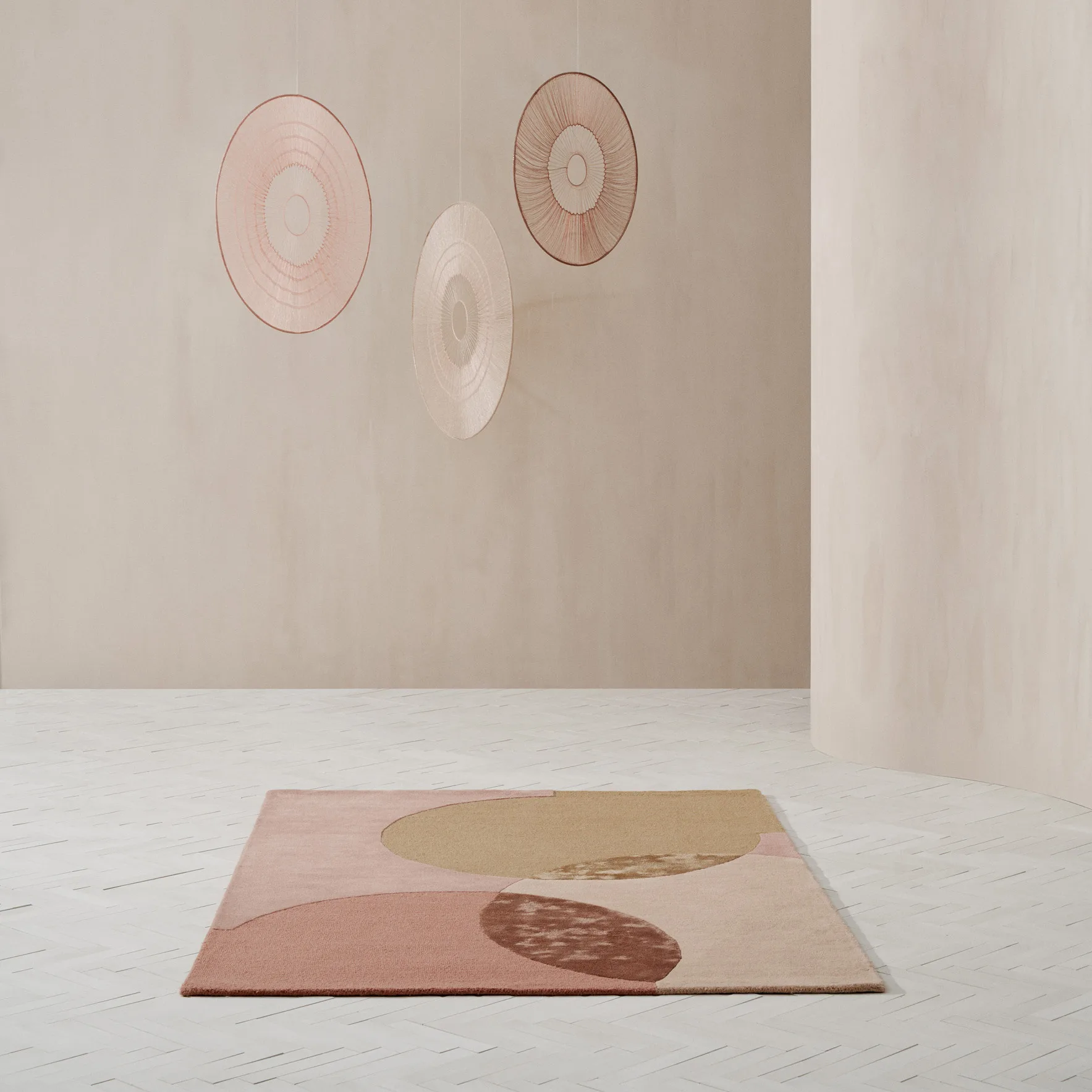 Caldera Teppich 140 x 200cm, Mustard Linie Design