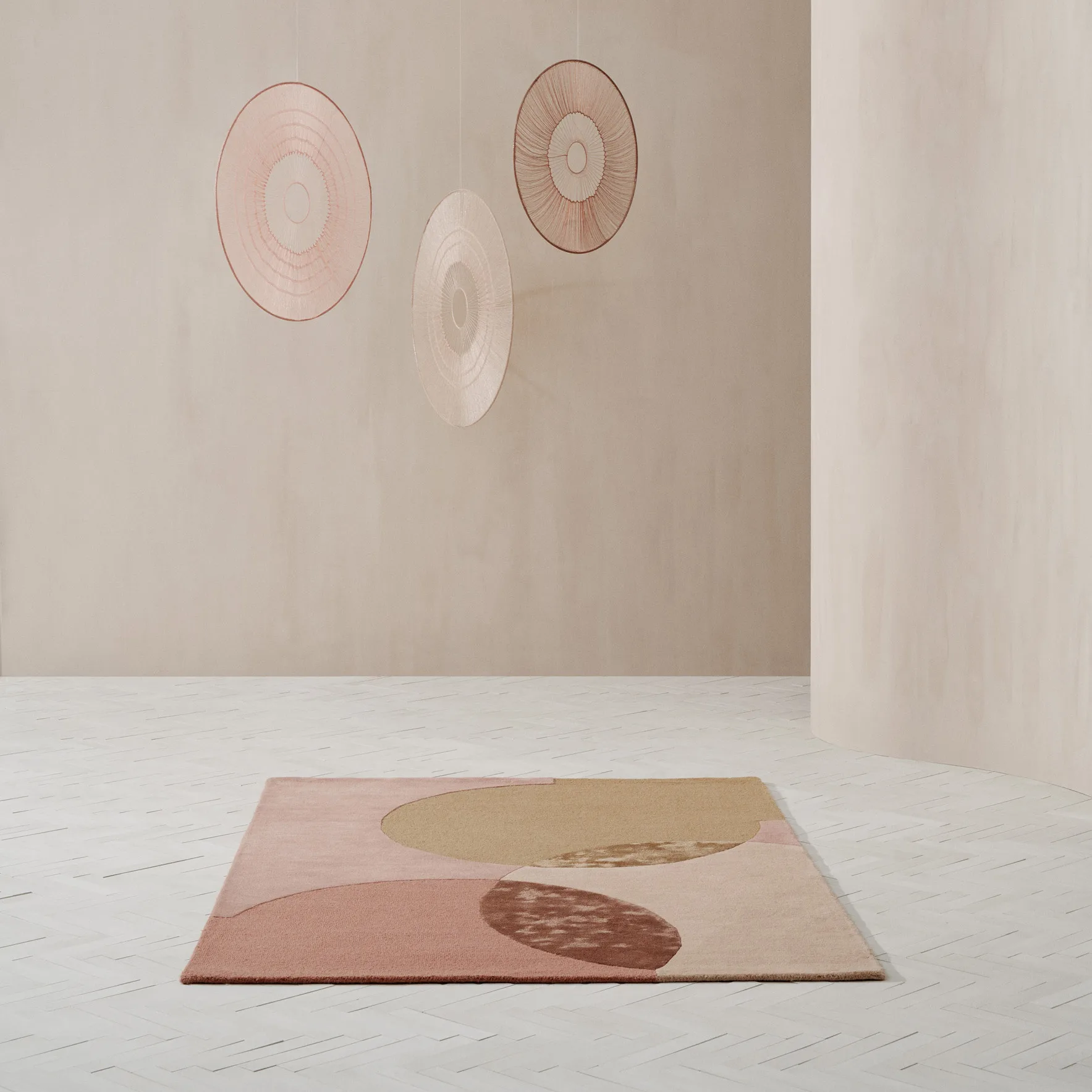 Caldera Teppich 200 x 300cm, Mustard Linie Design