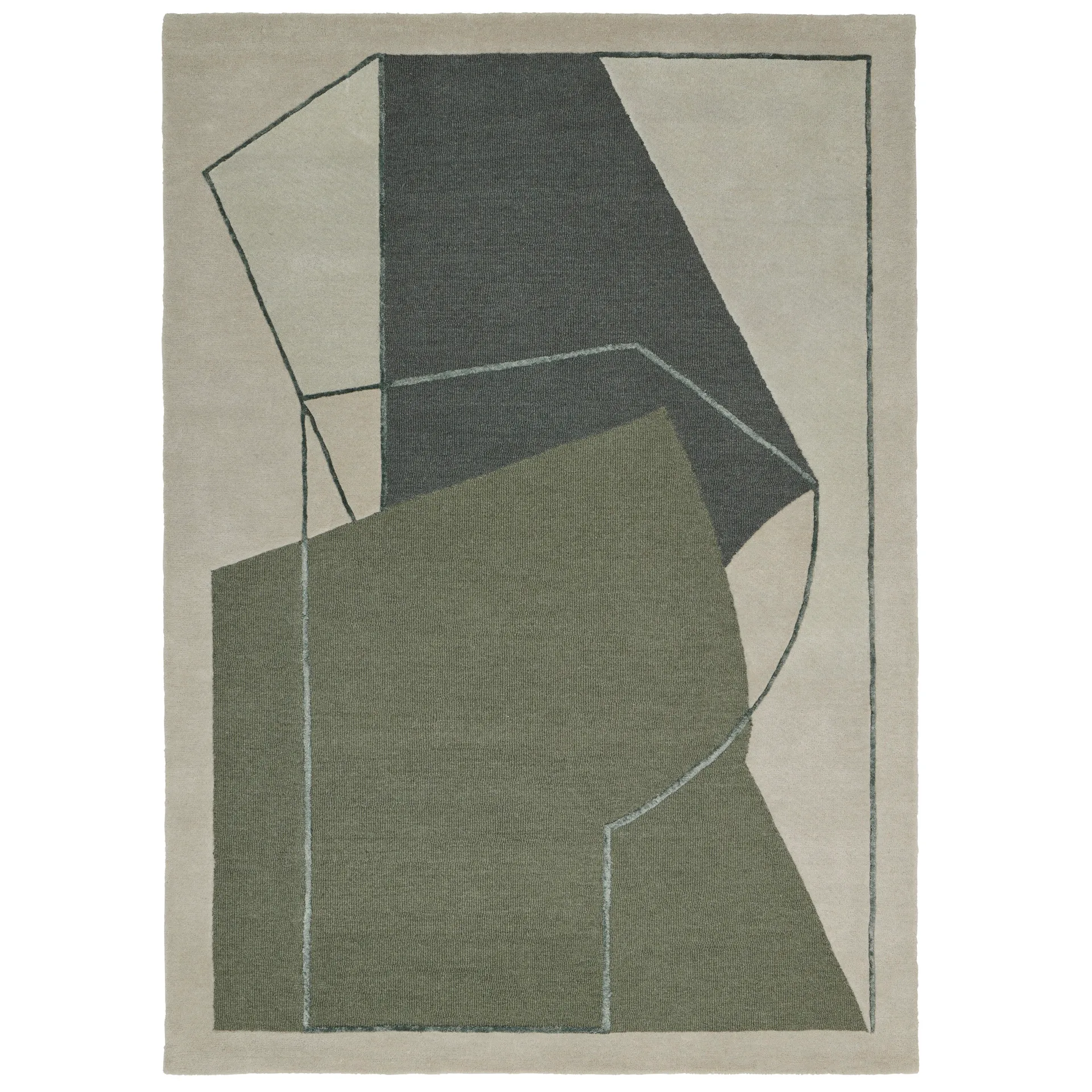 Furbo Teppich 170 x 240cm, Moss Linie Design