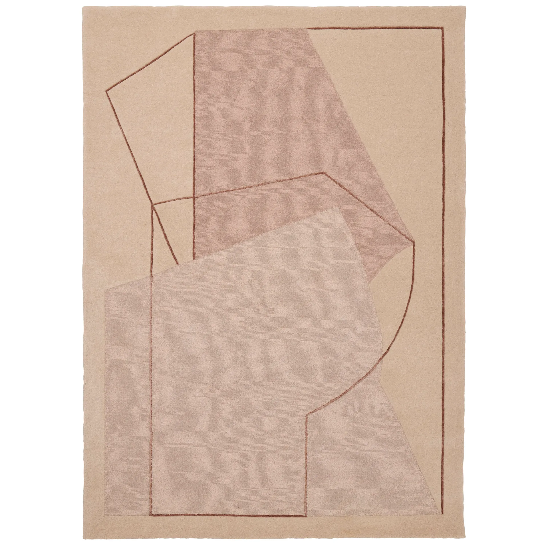 Furbo Teppich 200 x 300cm, Rose Linie Design