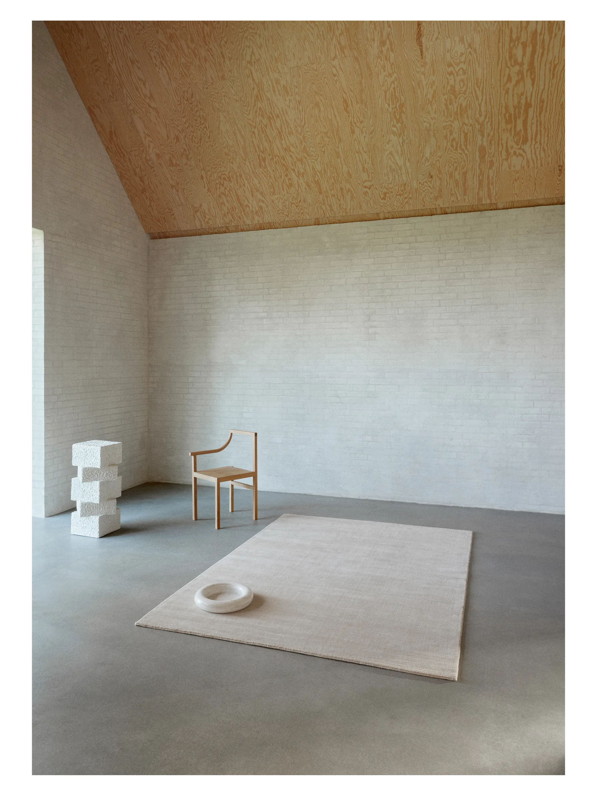 Halo Cloud Wollteppich, Beige, 170 x 240cm Linie Design