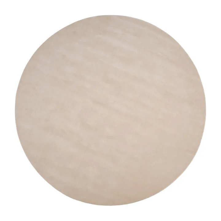 Halo Cloud Wollteppich rund - Beige, Ø250 cm - Linie Design