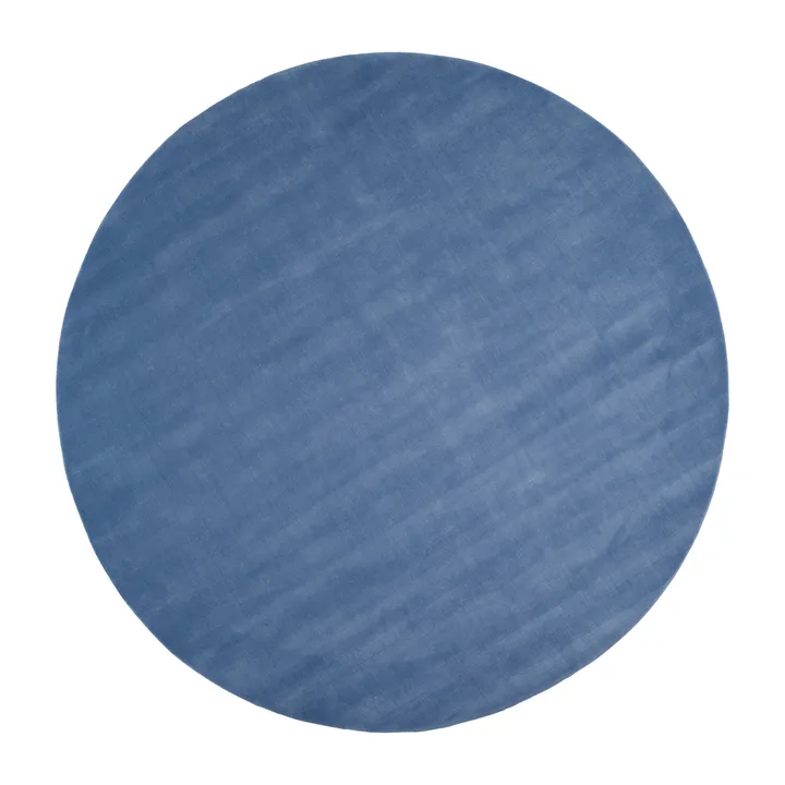Halo Cloud Wollteppich rund - Blue, Ø250 cm - Linie Design