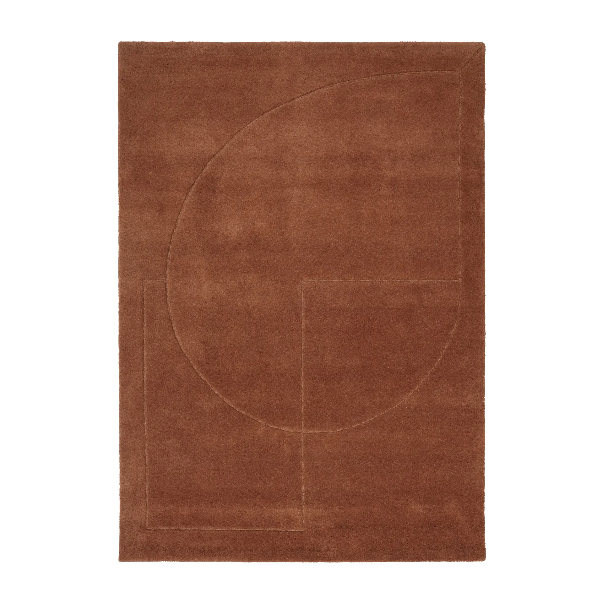 Lineal Poem Wollteppich, Amber, 140 x 200cm Linie Design