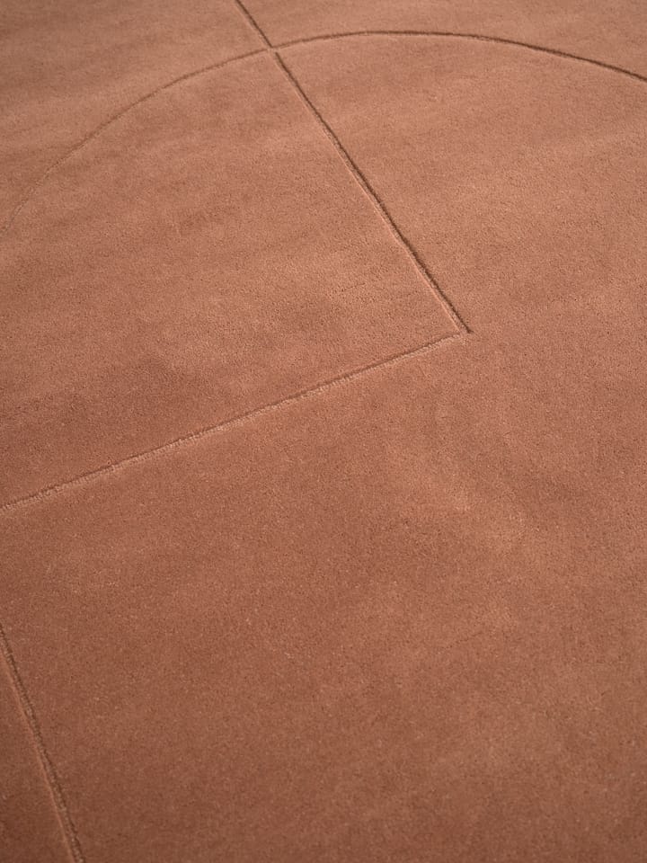 Lineal Poem Wollteppich, Amber, 140 x 200cm Linie Design