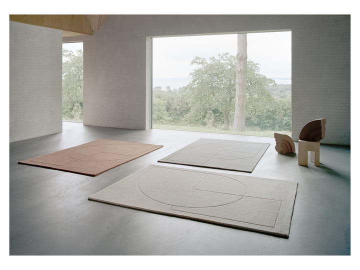 Lineal Poem Wollteppich, Amber, 140 x 200cm Linie Design