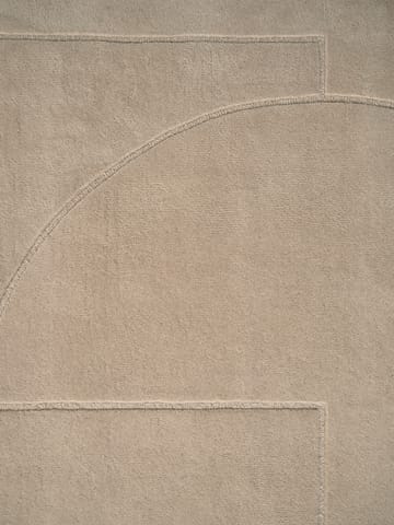 Lineal Poem Wollteppich - Beige, 140 x 200cm - Linie Design