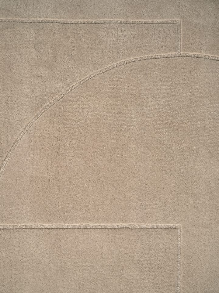 Lineal Poem Wollteppich, Beige, 250 x 350cm Linie Design