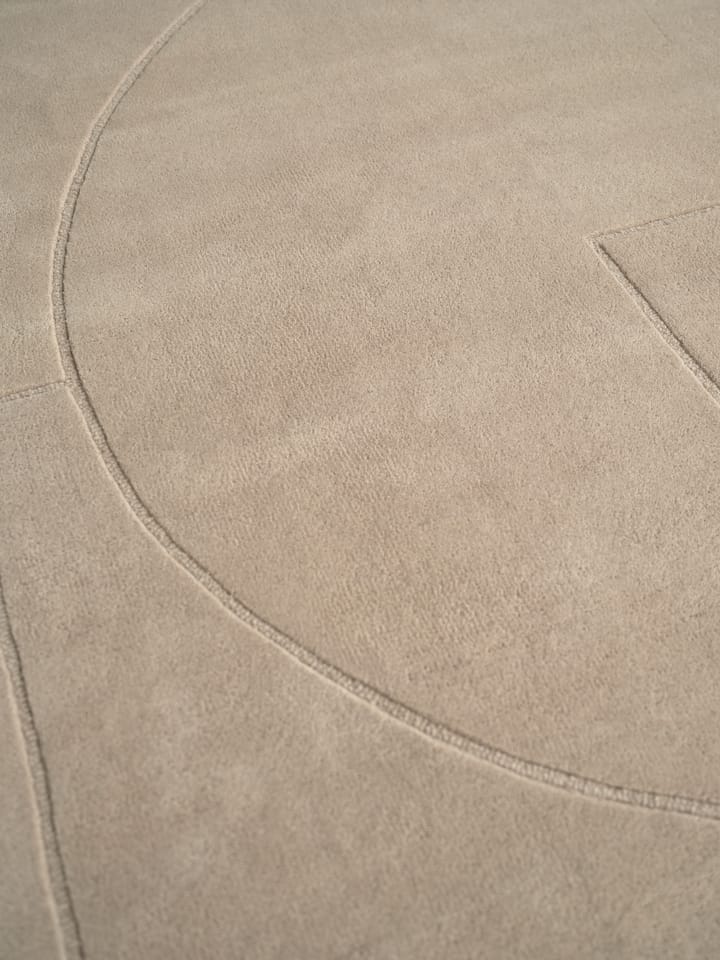Lineal Poem Wollteppich, Beige, 250 x 350cm Linie Design