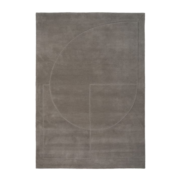 Lineal Poem Wollteppich - Grey, 140 x 200cm - Linie Design