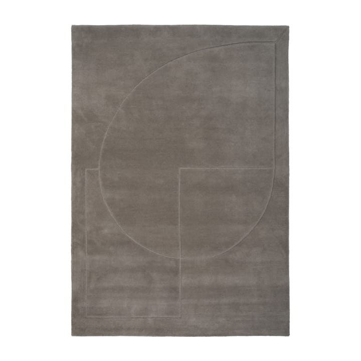 Lineal Poem Wollteppich - Grey, 170 x 240cm - Linie Design