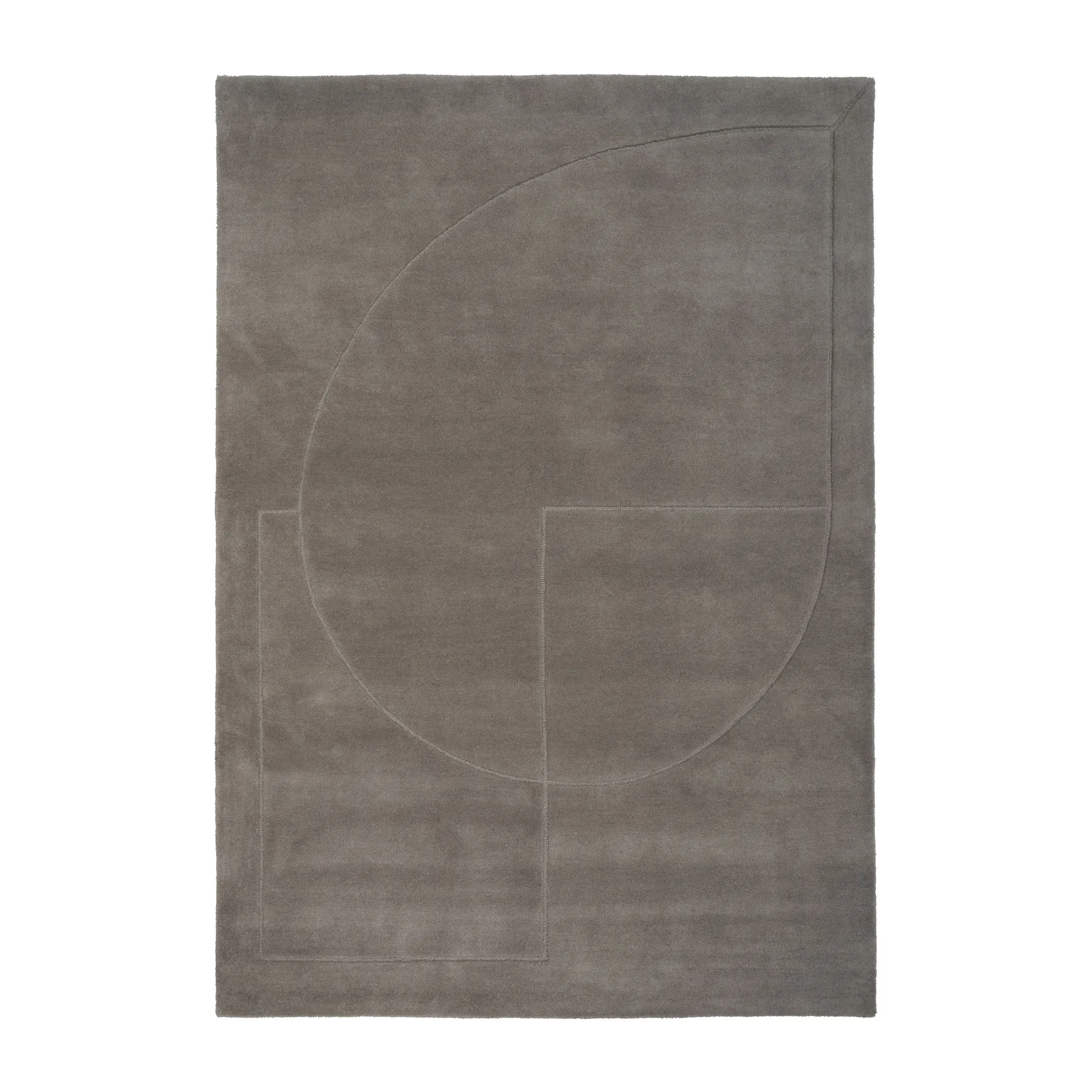 Lineal Poem Wollteppich, Grey, 200 x 300cm Linie Design