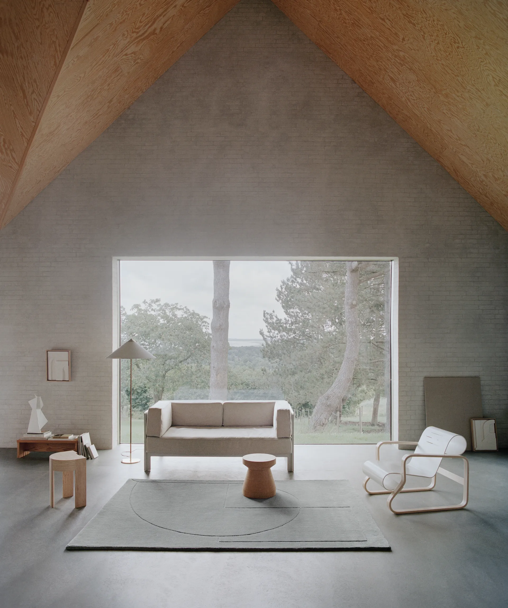 Lineal Poem Wollteppich, Moss, 170 x 240cm Linie Design