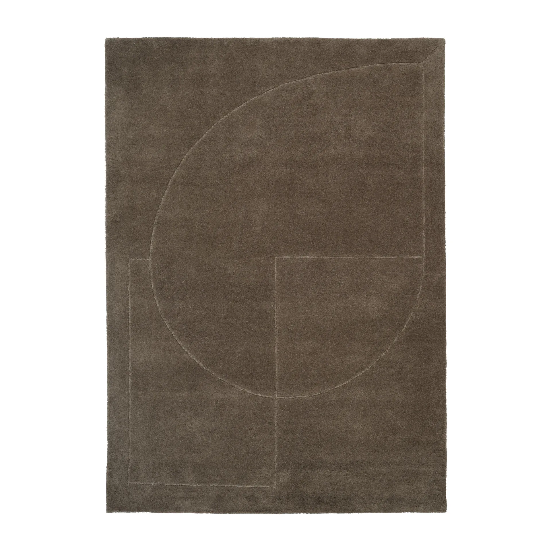 Lineal Poem Wollteppich, Moss, 250 x 350cm Linie Design