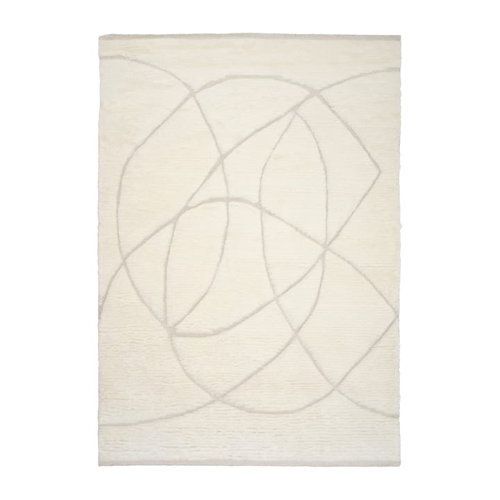Lineal Sweep Wollteppich - White, 140 x 200cm - Linie Design