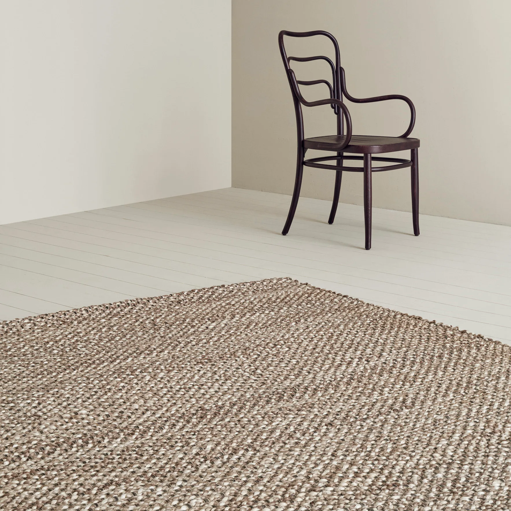 Madera Teppich 160 x 230cm, Sand Linie Design