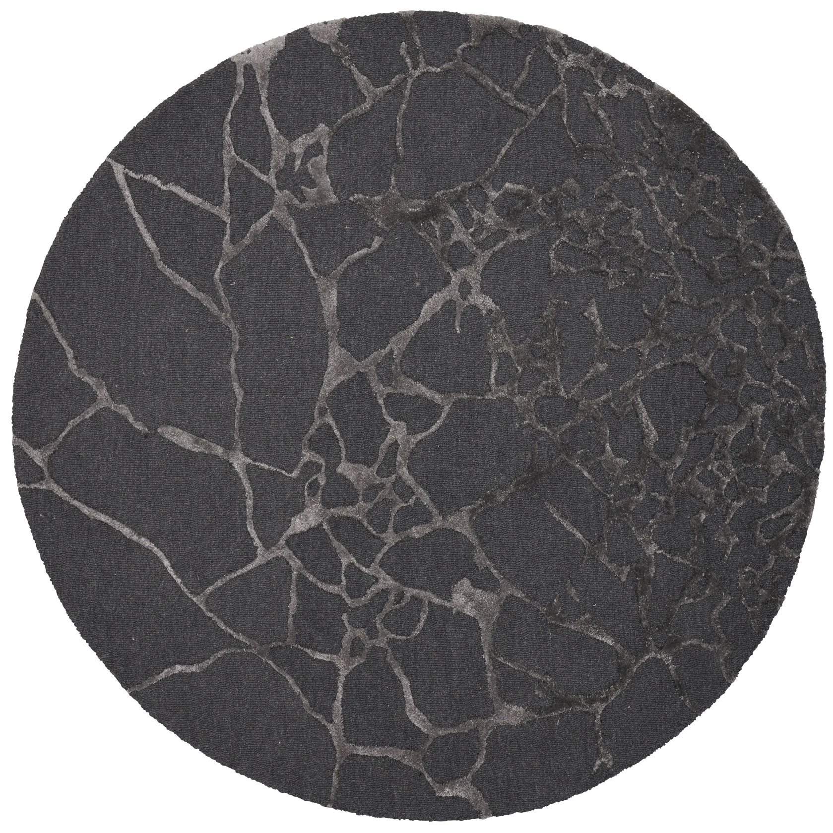 Marmo Teppich Ø250cm, Charcoal Linie Design