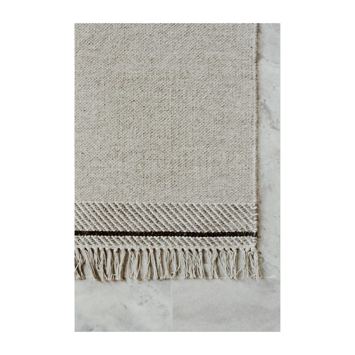 Mindful Soul Wollteppich 200 x 300cm, Stone-grey Linie Design