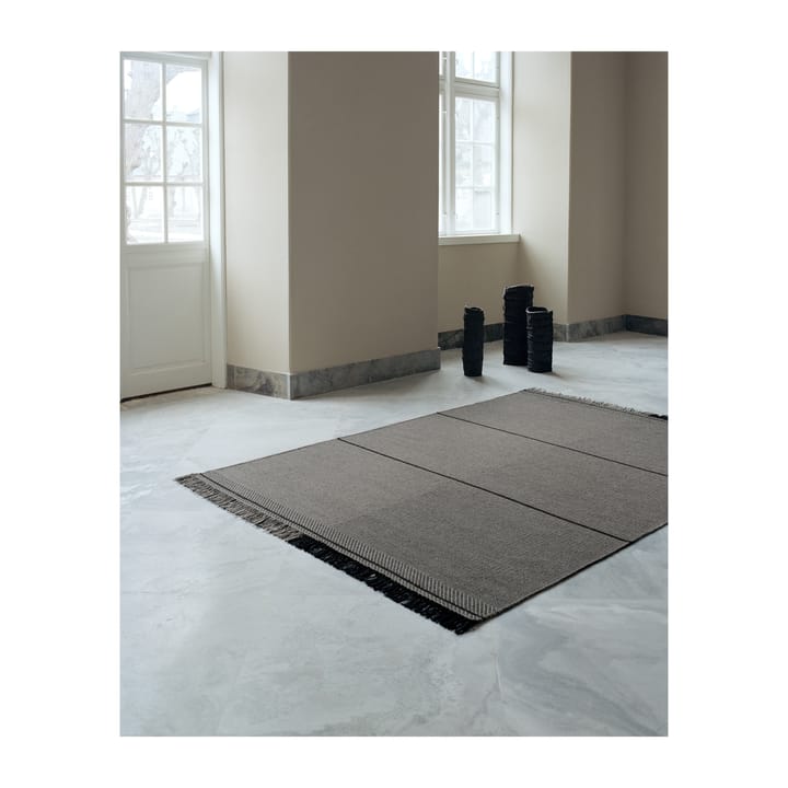 Mindful Soul Wollteppich 200 x 300cm, Stone-grey Linie Design