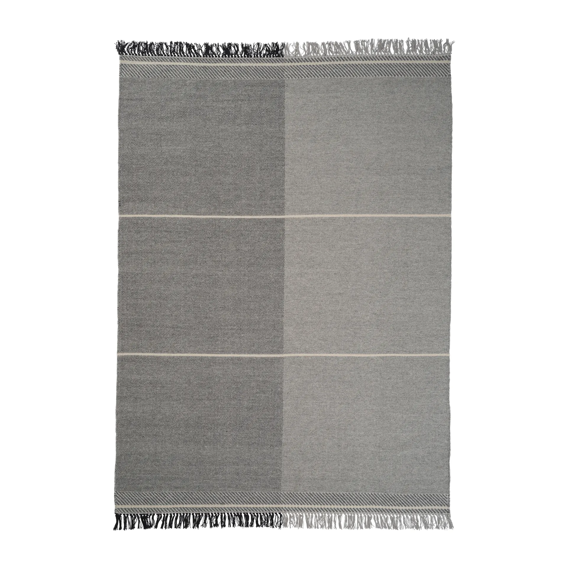 Mindful Soul Wollteppich 250 x 350cm, Stone-beige Linie Design