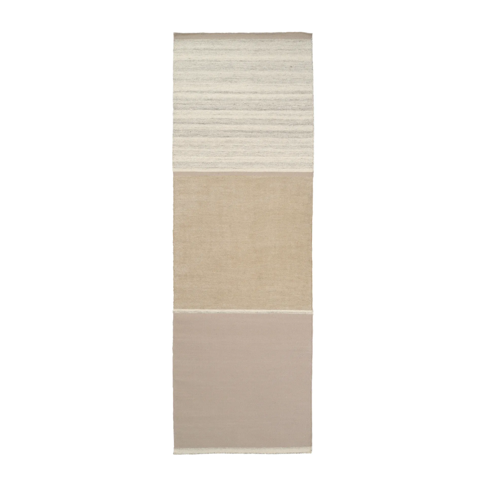 Modest Ease Teppich 80 x 250cm, Beige Linie Design